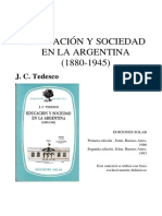 Tedesco - Educación y Sociedad en Argentina.pdf