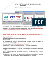 Como activar o desactivar el DEP   EM  W7   .docx