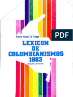 Alario Di Filippo. Mario_Lexicon de Colombianismos v I (a-LL)(2a Ed 1983)