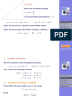 1. Poisson's Equation in 2D: T = κ∆T + q ρc - T = 0