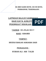 Laporan Majlis Sambutan Hari Raya Aidilfitri Peringkat Sekolah 2017