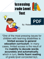 Accessing Text Professional Development