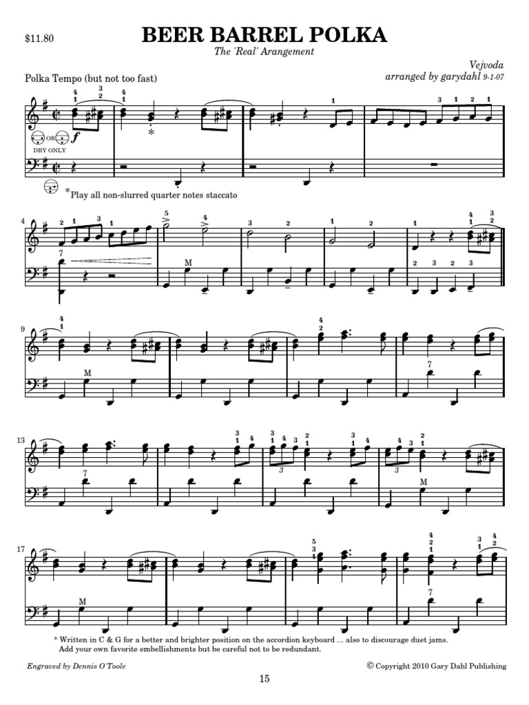 Beer Barrel Polka 1 Leisure