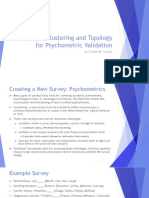 Hierarchical Clustering and Topology For Psychometric Validation