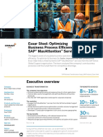Essar Steel: Optimizing Business Process Efficiency With Sap® Maxattention™ Services