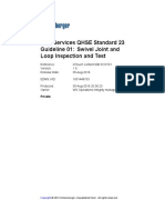 Well Services QHSE Standard 23 Guideline 01: Swivel Joint and Loop Inspection and Test