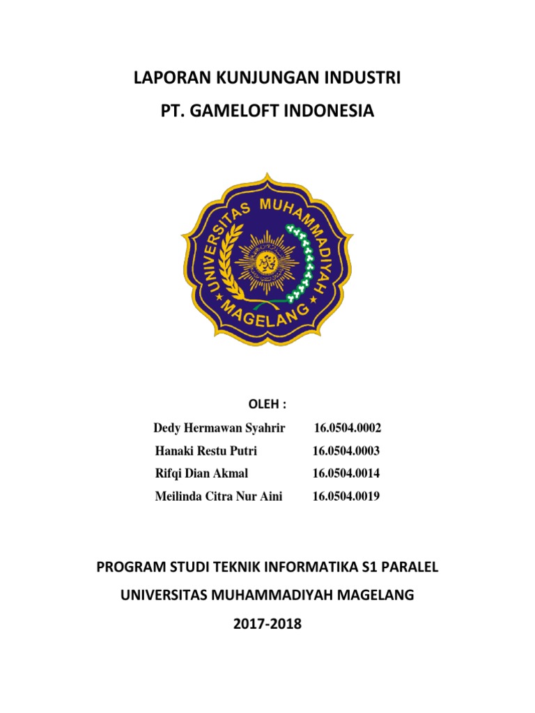Contoh Kata Pengantar Laporan Kunjungan Industri Mahasiswa
