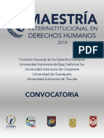 Convocatoria Maestriainterinstitucional 2018