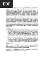 Modelo de contrato de servidumbre para subestación eléctrica