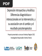 Depresión Introyectiva y Anaclítica