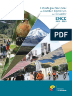 Estrategia Nacional de Cambio Climatico Del Ecuador