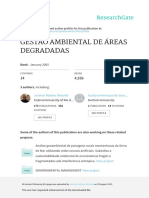 Gestao AmbientAl de areas DegradaDas