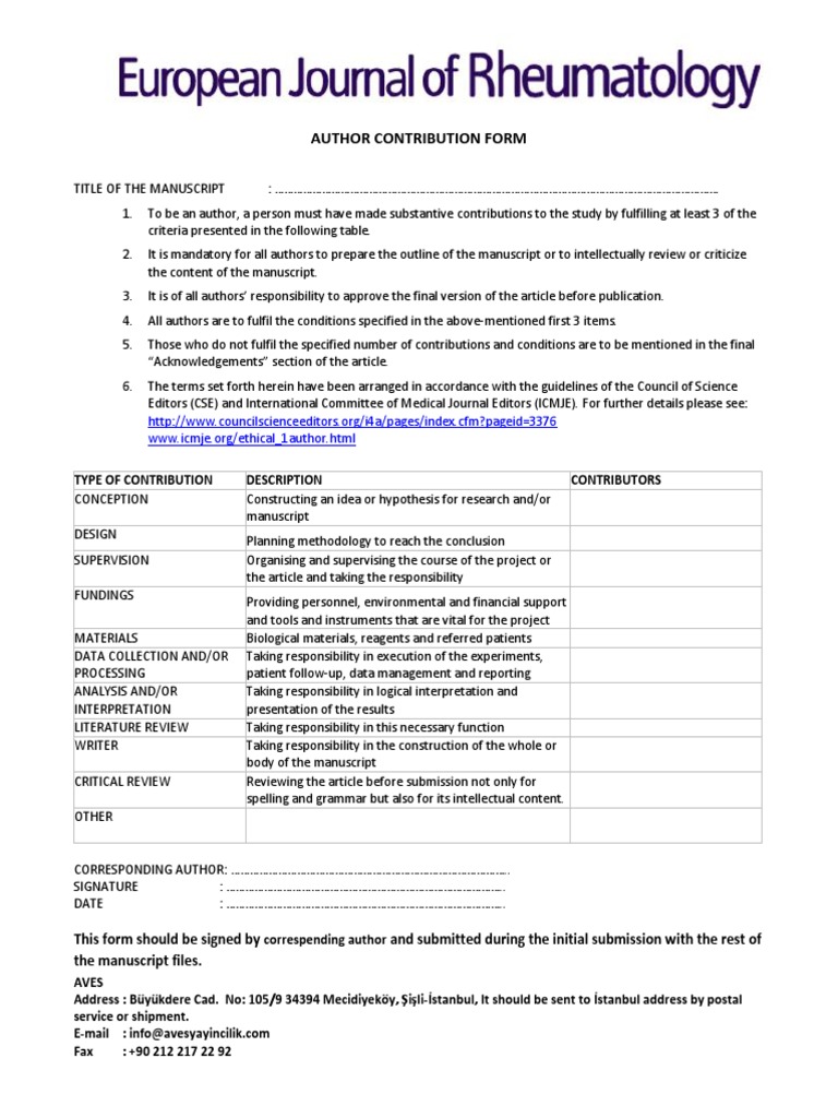 how to write contribution in research paper example