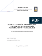 Feminización de la migración haitiana en República Dominicana