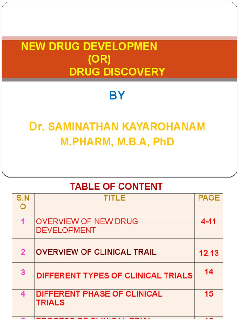 New Drug Development Overview | PDF | Drug Discovery | Clinical Trial