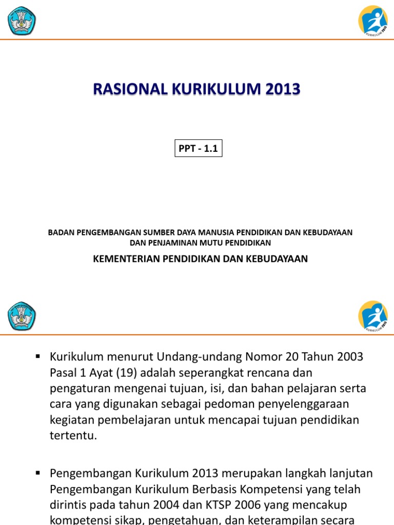 1 1a Rasional Kurikulum 2013 Rev Pdf