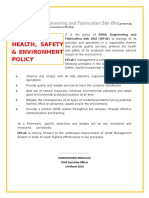 Quality, Health, Safety & Environment Policy: Eefab