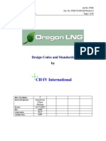 Oregon LNG terminal design codes and standards document