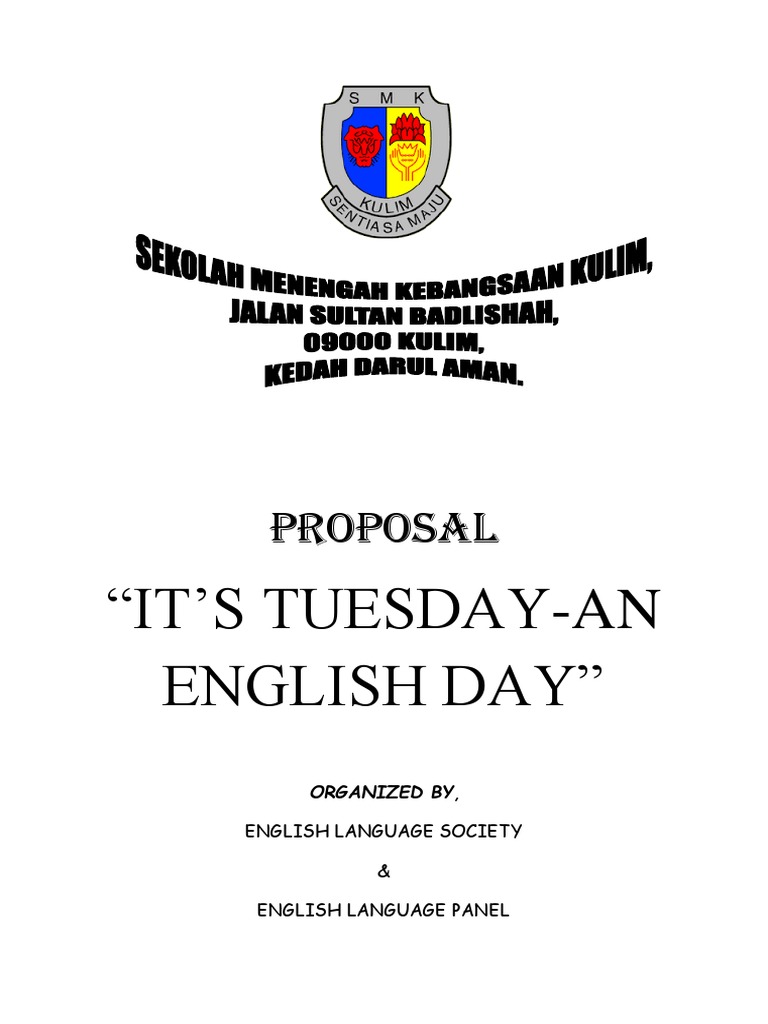 Proposal For English Day Smkk Pdf English Language Pedagogy