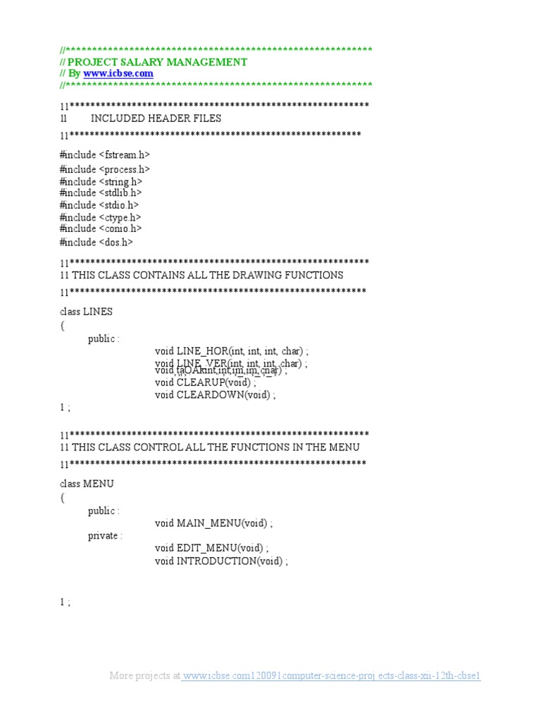 Employee Salary Management System | PDF | Object Oriented Programming ...
