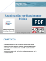Reanimación Cardiopulmonar Básica: Por: DR Enrique Sanchez