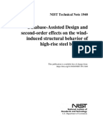 Database-Assisted Design and Second-Order Effects On The Wind-Induced Structural Behavior of High-Rise Steel Buildings