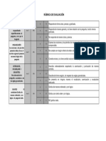 Rubrica de Evaluacion - EVALUACIÓN FINAL