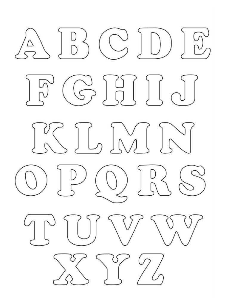 Moldes Letras Mayusculas | PDF