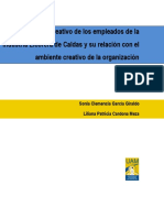 Potencial Creativo de Los Empleados de La ILC y Su Relación Con El Ambiente Creativo de La Organi PDF