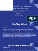 evaluation of teaching method