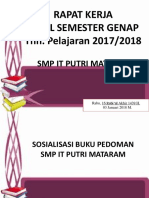 Sosialisasi Buku Pedoman SMP It Putri Mataram 1