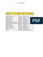 Gantt Chart Excel Research