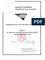 Part 9 Air Operator Certificate Requirements AOCR
