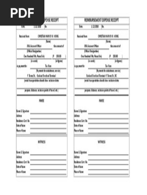 reimbursement expense receipt template rer form classles democracy
