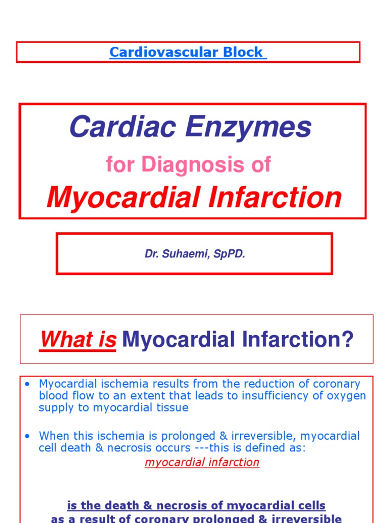 Cardiac Enzymes Kul PDF C Reactive Protein Myocardial Infarction