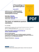 P. A. M. Dirac, The Basis of Quantum Statistical Mechanics
