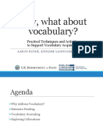 Hey, What About Vocabulary? Practical Techniques and Activities To Support Vocabulary Acquisition
