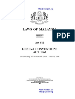 Act 512 Geneva Conventions Act 1962