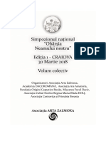 Revista Simpozionului "Obârșia Neamului nostru" din data de 30 martie 2018