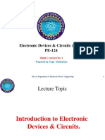 Electronic Devices & Circuits (EDC) PE-124: Prepared By: Engr. Shafaq Ejaz