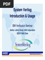 System Verilog Overview-Ibm