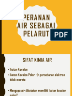 Peranan Air Sebagai Pelarut