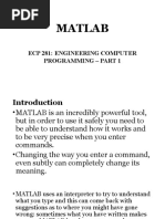 Ecp 281 - Matlab - Part 1