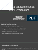 Continuing Education Social Work Symposium