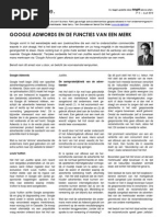 TBS n° 3 - Google Adwords en de functies van een merk
