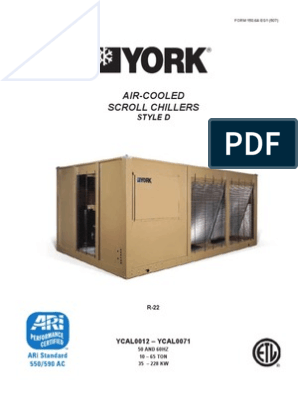 york air cooled scroll chiller