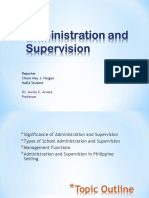 Admin and Supervision