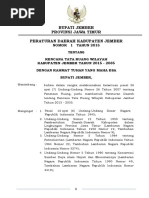 Download Pengundangan Perda Rtrw Kab Jember No 1 Tahun 2015 PDF by Pravitasari Anjar P SN375438176 doc pdf