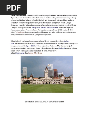 Dataran Merdeka Pdf