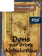 1800 dons pour D&D 3.5